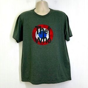 Bravado - The Who Graphic Band Green Short Sleeve T Shirt Size Large